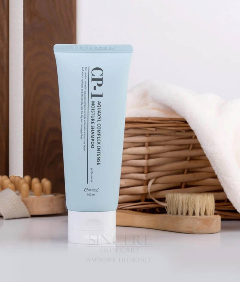 Esthetic House CP-1 Aquaxyl Complex Intense Moisture Shampoo – drėkinamasis plaukų šampūnas su amino rūgštimis kaina korejietiska kosmetika