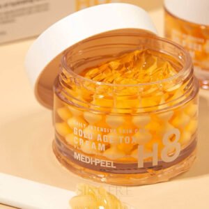 Medi-Peel Gold Age Tox Cream – maitinamasis veido kremas su kapsulėmis kaina korejietiska kosmetika