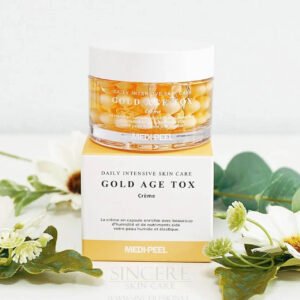 Medi-Peel Gold Age Tox Cream – maitinamasis veido kremas su kapsulėmis kaina korejietiska kosmetika