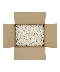 Kartoninė dėžė ir kramolo pakavimo granulės