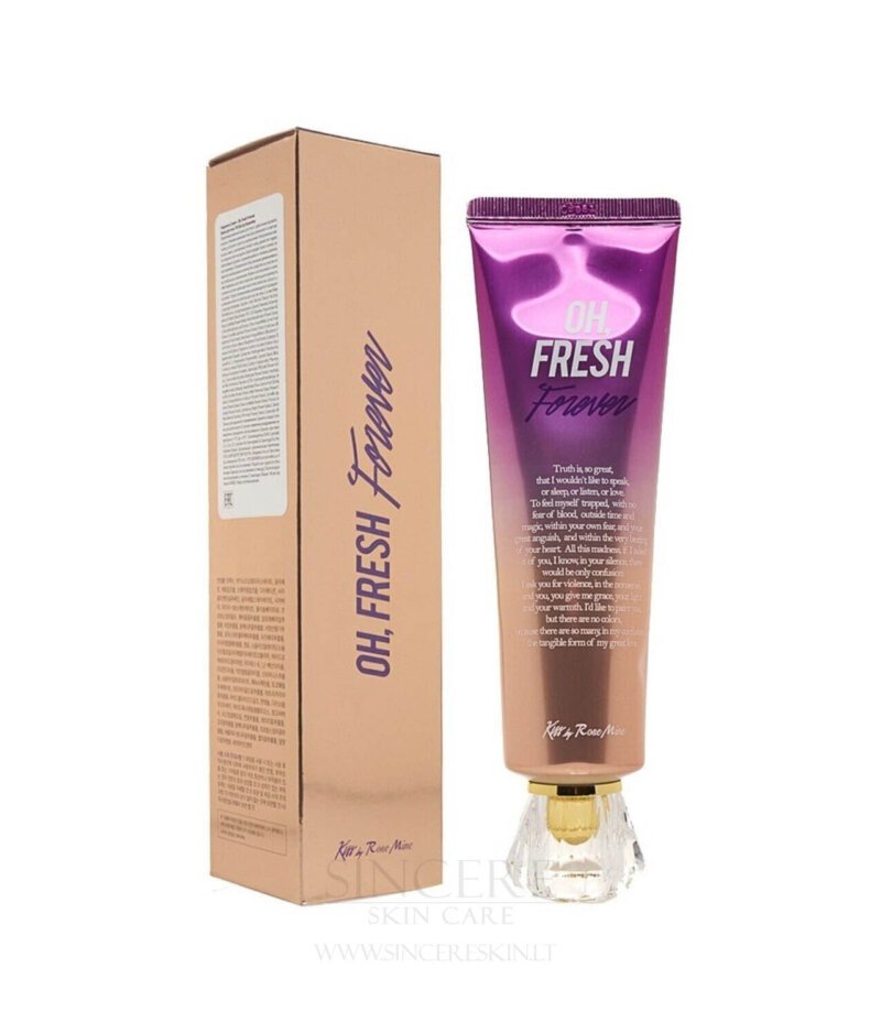 Kiss by Rosemine Fragrance Body Cream (Oh, Fresh Forever) – parfumuotas kūno losjonas kaina korejietiska kosmetika