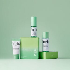 pirkti Purito Seoul Wonder Releaf Centella Mini Kit Unscented – bekvapių raminančių priemonių rinkinys su centele kaina