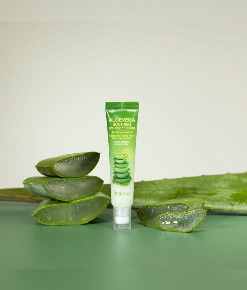 pirkti Farmstay Aloe Vera Soothing Rolling Eye Serum – raminantis paakių serumas su alaviju kaina