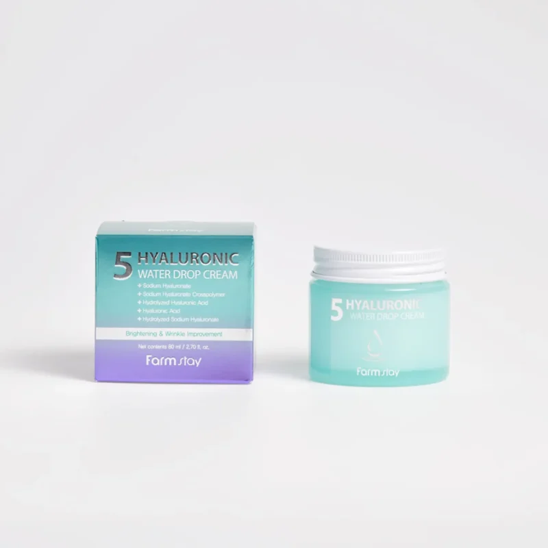 Farmstay 5 Hyaluronic Water Drop Cream kaina