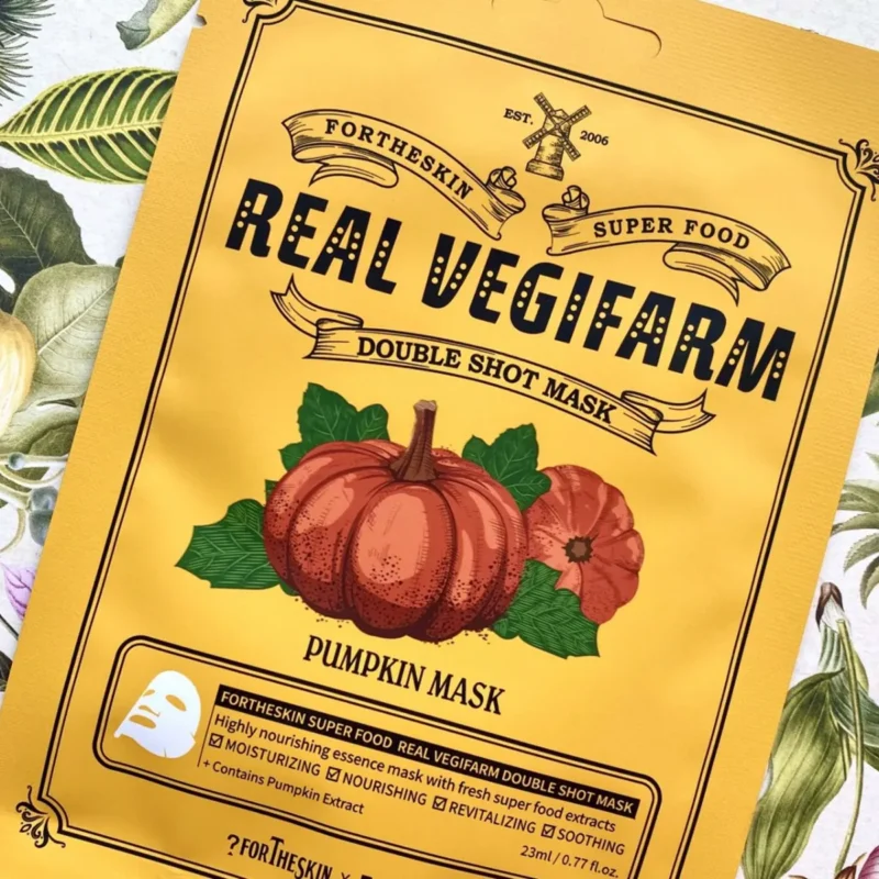 Fortheskin Super Food Real Vegifarm Double Shot Mask Pumpkin kaina
