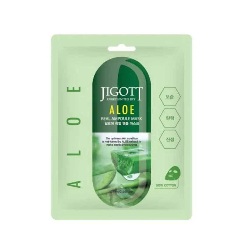 Jigott Green Tea Real Ampoule Mask kaina