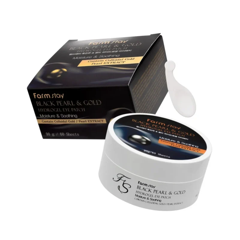 pirkti FARMSTAY Black Pearl & Gold Hydrogel Eye Patch kaina